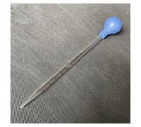 Pipette compte-gouttes en verre, Lot de 2 ou 4 compte-gouttes gradués en verre, volume 0,5 ml/1 ml/2 ml/3 ml/5 ml/10 ml, transfert avec tête en caoutchouc(2ml 2pcs)