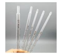 Pipette compte-gouttes en verre, Pipettes graduées en verre, compte-gouttes, 1 ml/2 ml/3 ml/5 ml/10 ml, for laboratoire, 5 pièces, 10 pièces, 20 pièces(3ml 5pcs)