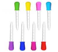 Pipette Compte-Gouttes Pour Enfants, En Silicone 5 Ml, En Lot De 6/7/8/10 Pièces, Dispositif Pour Donner Des Médicaments Liquide Aux Bébés, Ustensiles Médicaux