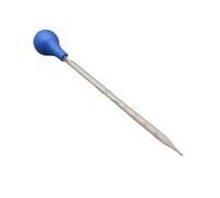 pipette de goutte de verre sans échelle, Pipettes compte-gouttes graduées en verre avec tête en caoutchouc, plusieurs tailles, lot de 4(3ml)