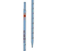 Pipette graduée, BLAUBRAND ETERNA S, marquage DE-M, type 3 (zéro en haut), 5:0,05 ml, écoulement total, grad. brune, DIN EN ISO 835, AR-GLAS