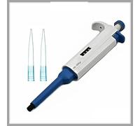 Pipette manuelle monocanal réglable 2-10 ml 0,1-2,5 µl/0,5-10 µl/20-200 µl/100-1000 µl Livrée avec embouts,Haute précision(2-20 ul)