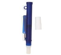 Pipette Pump Filler 2ml | One - Hand Use for Controlled Liquid Transfer | Compatible with Plastic/Glass Pipettes | Blue Laboratory Pump with Thumb Wheel & Quick Dispense