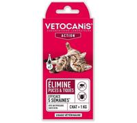 Pipette Spot-on - VETOCANIS - Fripronil pour chats - 50 mg