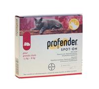 Pipettes anti-parasitaires - PROFENDER - Spot-on - Grand Chat - de 5 à 8 Kgs - Boîte de 2 pipettes