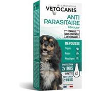 Pipettes Anti puces VETOCANIS 2 1 Mois sans Tiques Puces Moustiques Antiparasitaire C