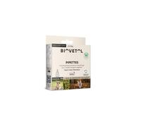 Pipettes Antiparasitaires Chien - Bio Certifié Ecocert - Anti-puces, Anti-Tiques - Chiot & Petit Chien (- de 15kg) - 6 x 1,5 ML