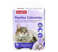 Pipettes calmantes - BEAPHAR - Pour chat - Réduisent le stress et les problèmes comportementaux