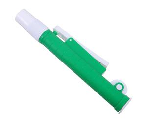 Pipetteur Monocanal de Laboratoire 10000 Μl, Volume Variable, Vert | Plastique Autoclavable, Poignée Ergonomique, Pièces Détachables Rapides, pour Biochimie et Enseignement