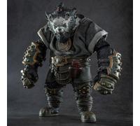 Pipigirl FuRay Planet Figurine d'action authentique licence 1:12, figurines Panda de 20 cm, série Furay Planet Yin, Yang, kit de figurines d'action d'animaux de collection (noir)