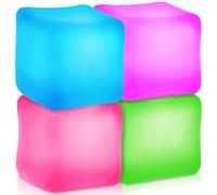 Pipihome 4 Pièces Balle Anti-Stress Enfant Adulte Cube, Boule Fidget Toys Anti Stress Squishy, Cube Boules Squeeze Décompresser Balles, Jouet Sensoriel pour Soulager l'anxiété et Gérer La Colère (A)