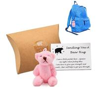 Pipihome A Little Pocket Bear Hug, Vous Envoyer un Câlin D'ours, Ours de Poche, Cadeau Pour Le Mariage D'anniversaire de Remise des (rose)