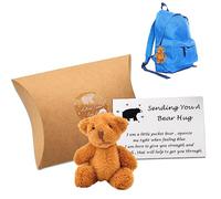 Pipihome A Little Pocket Bear Hug, Vous Envoyer Un Câlin d'ours, Ours de Poche, Cadeau pour Le Mariage d'anniversaire de Remise des (Marron foncé)