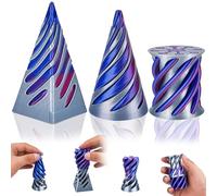 Pipihome Impossible Cone Pyramide en Spirale, Sculpture Pyramidale Amusante Imprimée en 3D, Jouet Anti-Stress (B)