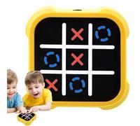 Pipihome Tic Tac Toe Bolt Game - 3 en 1 Smart Games, Portable Puzzle Jeu de Voyage, Jeux de Société 4 Modes de Jeu - Jeux Enfant 4 Ans+, pour 2 Joueurs (Jaune)