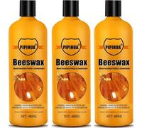 PIPIHUA Cire D'abeille pour Meubles en Bois, Cire Naturelle Incolore pour L'entretien des Meubles et la Protection du Bois à L'intérieur et à L'extérieur 480 ml, 3 Pièces
