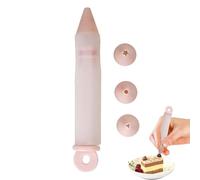 Piping Pen - Silicone+PP, 0.98x0.98x5.9in Decorating Pen Easy-Use | Cake & Pastry Writing Tool Fun Personalized Dessert Design, Icing Pens For Cupcakes, Cakes, Baking, Home Kitchen