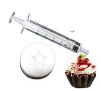 Piping-piole À - Tuyauterie En Acier Inoxydable | Conseils De Tuyauterie De Gâteaux | Mini Piping Kit De Décoration Florale, Attachements De Glaçage À Cuisson, Topper À Cupcakes Pour Pâtiss