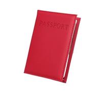 pipisweet 1 étui de protection universel en cuir synthétique pour passeport de voyage, Rouge, Taille unique