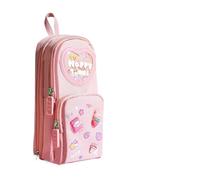 pipisweet 1 trousse à crayons kawaii de grande capacité en toile pour filles, étudiants, papeterie, fournitures scolaires, Fraise Lapin, Taille unique