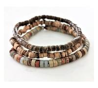 pipisweet Bracelet Empath en tourmaline noire, hématite, quartz rose et lépidolite, taille unique, Agate
