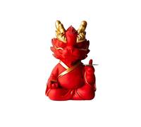 pipisweet Ensemble de vaisselle chinoise en grès vert - Décoration de luxe en céramique - Motif dragon - 6,2 x 5,3 x 10 cm