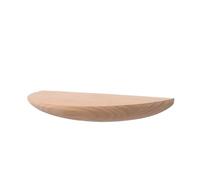 pipisweet Étagère murale semi-circulaire en bois massif à suspendre pour projecteur, support de rangement, décoration d'intérieur (B-M)