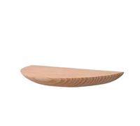 pipisweet Étagère murale semi-circulaire en bois massif à suspendre pour projecteur, support de rangement, décoration d'intérieur (B-L)