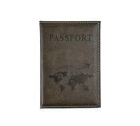 pipisweet Étui de passeport en cuir rose pour homme et femme, Vert olive., Taille unique