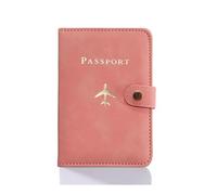 pipisweet Housse de passeport en cuir étanche pour passeport de voyage - Pour homme et femme, C rose., Taille unique
