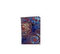 pipisweet Housse de passeport imprimée avec clip pour passeport de voyage, étui de passeport en cuir PU, étui de protection léger pour passeport, violet, Taille unique
