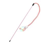 pipisweet Jouet pour chat en forme de papillon - Filet élastique - Jouet interactif résistant aux morsures - Balle en laine pour chats - Jouet pour chaton (rose)