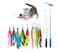 pipisweet Lot de 12 jouets interactifs pour chaton avec clochettes et clochettes