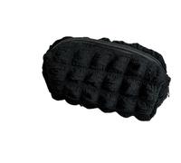pipisweet Lot de 2 trousses à crayons Kawaii Puffs pour fille - Jolie trousse coréenne pour le bureau, la rentrée scolaire, les étudiants, Noir , Taille unique