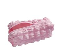 pipisweet Lot de 2 trousses à crayons Kawaii Puffs pour fille - Jolie trousse coréenne pour le bureau, la rentrée scolaire, les étudiants, rose, Taille unique