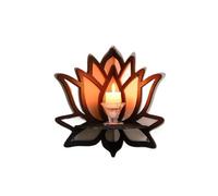 pipisweet Lotus Étagère murale flottante en cristal Décoration d'intérieur en bois Esthétique Décoration d'intérieur moderne (1 pièce)