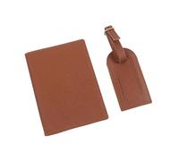 pipisweet Porte-passeport en cuir synthétique pour étiquette de bagage - Coffret cadeau - Accessoires de voyage, peau, Taille unique