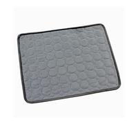 pipisweet Tapis de refroidissement d'été pour chien et chat - Très grande taille - Accessoires pour animaux de compagnie - Couverture durable pour canapé et chat (gris foncé, taille XL, 100 x 75 cm)