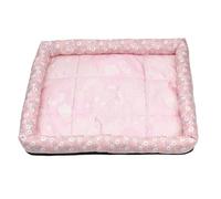 pipisweet Tapis d'été rafraîchissant pour chien et chat - Tapis de glace pour chien et chat - En soie glacée - Rose - Taille L