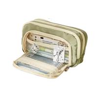 pipisweet Trousse à crayons de grande capacité - Cadeau portable pour bureau, école, adolescent, fille, garçon, homme, femme, adulte, Vert, Taille unique