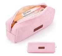 pipisweet Trousse à crayons pour filles et garçons - Kawaii - Lavable - Multicolore - Jolie pochette à stylos - Papeterie pour la rentrée scolaire, rose, Taille unique