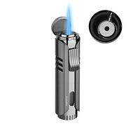 PIPITA Briquet Torche, Coupe-Vent Simple Torche Jet Briquet, Briquet au gaz Butane Rechargeable,Candle Briquets (Non Gaz Inclus)