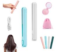 Pipiup Curling Iron, 2-in-1 Small CurlingIron, Pipiup Mini Dual-Purpose Curling Iron, Portable USB Mini Ceramic CurlingIron, for Short Hair and Long Hair, for Home or Travel (B+C,2pcs)