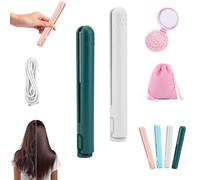 Pipiup Curling Iron, 2-in-1 Small CurlingIron, Pipiup Mini Dual-Purpose Curling Iron, Portable USB Mini Ceramic CurlingIron, for Short Hair and Long Hair, for Home or Travel (C+D,2pcs)