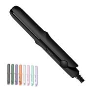 Pipiup Curling Iron, Mini Dual-Purpose Curling Iron, Pipiup MiniCurlingIron, Upgrade 2-in-1 Curling Wand and Flat Iron, for Women Short and Long Hairs, All Hair Types (Black)