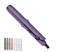 Pipiup Curling Iron, Mini Dual-Purpose Curling Iron, Pipiup MiniCurlingIron, Upgrade 2-in-1 Curling Wand and Flat Iron, for Women Short and Long Hairs, All Hair Types (Dark Purple)