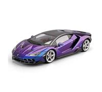 PIPJLCGE Réplique de voiture miniature 1:18 pour Lamborghini Centenario Lp770-4 Mini modèle de voiture en alliage - Ornements décoratifs de salon - Véhicule moulé sous pression (violet)