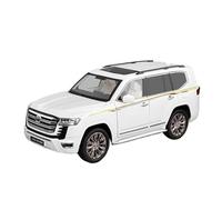 PIPJLCGE Réplique de voiture miniature 1:18 pour Toyota Land Cruiser Lc300 Zx Suv Simulation Mini statique moulé sous pression en alliage de zinc décoratif (blanc)