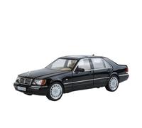 PIPJLCGE Réplique de voiture miniature 1:24 pour Benz W140 S320 Sel miniature en alliage de métal - Décoration de salon - Véhicule moulé sous pression (noir)