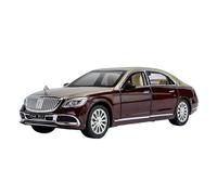 PIPJLCGE Réplique de voiture miniature 1:24 pour Maybach S600 - Modèle de voiture miniature en alliage de métal - Décoration exquise - Véhicule moulé sous pression (marron)